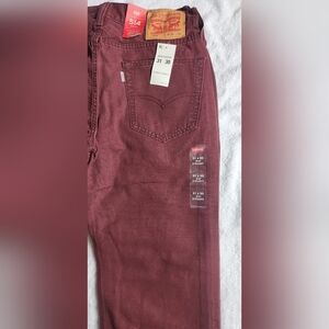Levi's Deep Burgundy Denim Pants